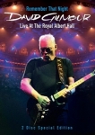 Gilmour, David - Remember That Night       Live At The Royal Albert Hall (DVD) cover